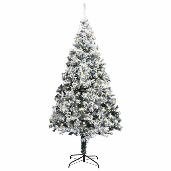 vidaXL Artificial Pre-lit Christmas Tree with Stand Green 400 cm PVC
