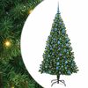 vidaXL Upside-down Artificial Pre-lit Christmas Tree with Ball Set PVC