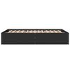 vidaXL Bed Frame without Mattress Black 140x200 cm