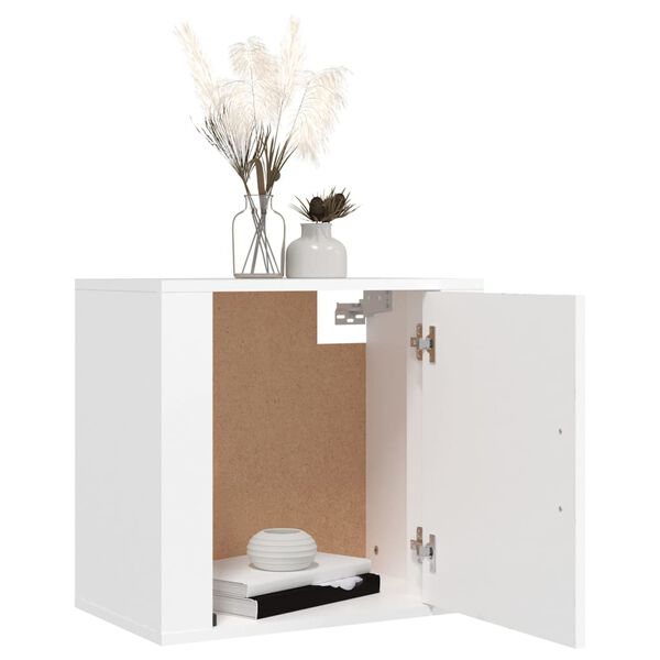 vidaXL Wall-mounted Bedside Cabinets 2 pcs White 50x30x47 cm