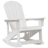 vidaXL Adirondack Rocking Chair White 92 x 73.5 x 92 cm HDPE