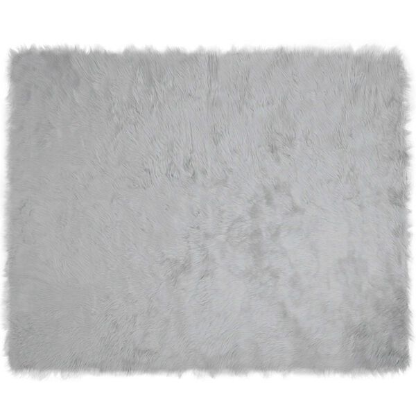 vidaXL Faux Sheepskin Rug Tafalla Grey 200 x 280 cm Polyester