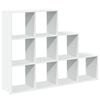 vidaXL Room Divider Bookcase 3-Tier White 137.5x29x103.5 cm