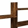 vidaXL Wall Shelf Smoked Oak 167.5x18x68 cm Engineered Wood