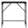 vidaXL Console Table Black Oak 75 x 32 x 75 cm Engineered Wood