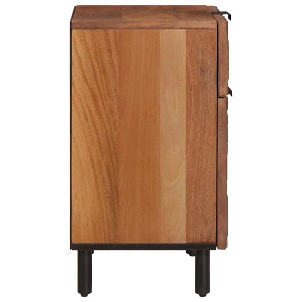 vidaXL Bedside Cabinet Brown 50 x 33 x 60 cm Solid Mango Wood
