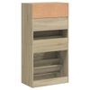 vidaXL Shoe Cabinet Sonoma Oak 60x34x116 cm Engineered Wood