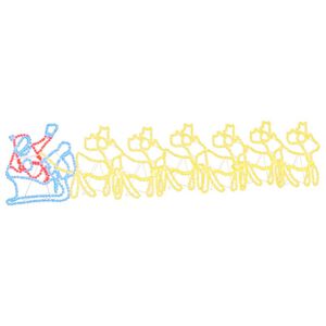 vidaXL LED Christmas Decoration Multicolour 69 x 79 cm PVC