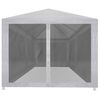 vidaXL Party Tent with 6 Mesh Sidewalls 6x3 m