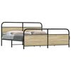 vidaXL Metal Bed Frame without Mattress Sonoma Oak 183x213 cm