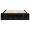 vidaXL Bed Frame without Mattress Black 140x200 cm