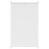 vidaXL Plisse Blind 70x125cm White Pleated Blind