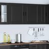 vidaXL Kitchen Wall Cabinets 2 pcs&nbsp;Porto Black Engineered Wood