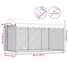vidaXL Outdoor Dog Kennel with Canopy Top 382x192x225 cm