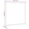 vidaXL Magnetic Whiteboard with Solid Pine Wood Frame 40x40 cm