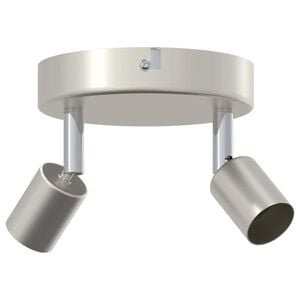 vidaXL Ceiling Spotlight with Spotlights Nickel 12 x 8 cm Steel