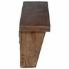 vidaXL Hanger Brown 50 x 10 x 14 cm Solid Mahogany Wood
