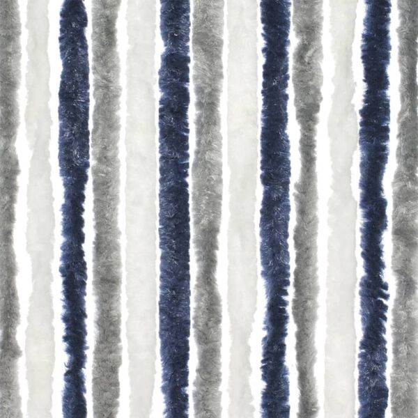 Travellife Fly Curtain for Door Chenille 185x56 cm Grey, White and Blue
