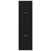 vidaXL Apothecary Cabinet Black oak 40 x 41 x 144.5 cm Engineered wood