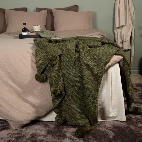 Venture Home Blanket Anny 170x130 cm Acrylic Moss Green