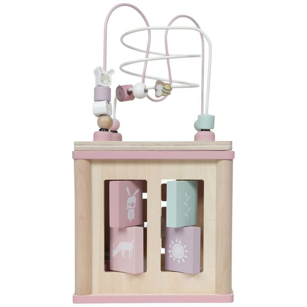 Little Dutch Activity Cube Wood Pink LD4427