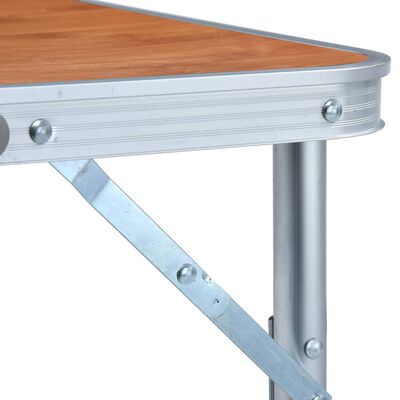 vidaXL Folding Camping Table Aluminium 60x45 cm