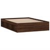 vidaXL Bed Frame without Mattress Brown Oak 135x190 cm Double Double