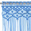 vidaXL Macrame Curtain Blue 140x240 cm Cotton