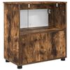 vidaXL Bathroom Cabinet with Storage Smoked Oak 61 x 35 x 64 cm