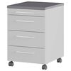 Germania Rolling Cabinet GW-Profi 2.0 42x49x61 cm Light Grey and Graphite
