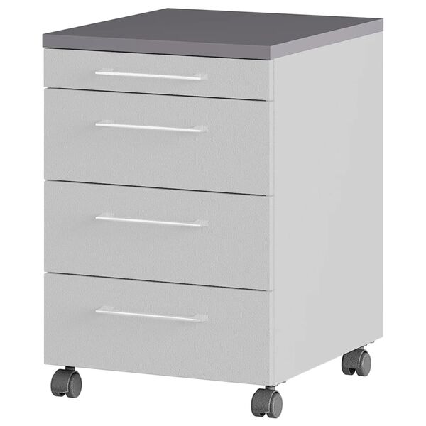 Germania Rolling Cabinet GW-Profi 2.0 42x49x61 cm Light Grey and Graphite
