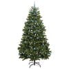 vidaXL Artificial Christmas Tree Green 240 cm PVC and Metal