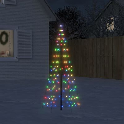 vidaXL Christmas Tree Light on Flagpole 200 LEDs Colourful 180 cm