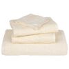 vidaXL Bath Towels "FROGN" 4 pcs Cream 100x150 cm 360 gsm