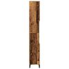 vidaXL Bathroom Cabinet Old Wood 30x30x190 cm Engineered Wood