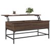 vidaXL Coffee Table Brown Oak 100x50x45 cm Engineered Wood and Metal