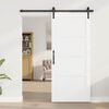 vidaXL Sliding Door White 86 x 198.5 cm Solid Pine Wood