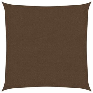 vidaXL Sunshade Sail 160 g/m&sup2; Brown 3x3 m HDPE