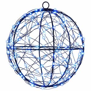 vidaXL Christmas Finial Light 200 LEDs Blue Diameter 20 x 22 cm