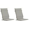 vidaXL 2-Piece High Back Chair Cushions GEMERT 2 pcs 100% Polyester