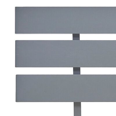 vidaXL Bed Frame Grey Solid Pine Wood 90x200 cm