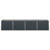 vidaXL Planter Anthracite 385 x 100 x 75 cm Galvanised Steel