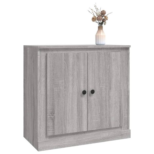 vidaXL Sideboard Grey Sonoma 70x35.5x67.5 cm Engineered Wood