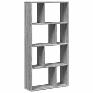 vidaXL Bookcase Grey Sonoma 60x20x120.5 cm Engineered Wood