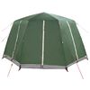 vidaXL Cabin Tent with Roof with Storage Green 425 x 396 x 222 cm