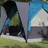 vidaXL Cabin Tent with Roof Blue and Grey 333 x 317 x 194 cm