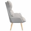 vidaXL Armchair Cloud Grey 69 x 74 x 93 cm Sherpa Fabric