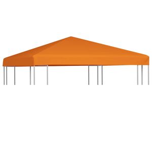 vidaXL Gazebo Top Cover 310 g/m&sup2; 3x3 m Orange