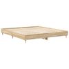 vidaXL Bed Frame without Mattress Sonoma Oak 160x200cm Engineered Wood