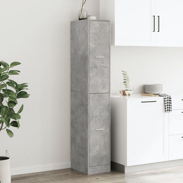vidaXL Apothecary Cabinet&nbsp;Concrete Grey 30x41x174.5 cm Engineered Wood
